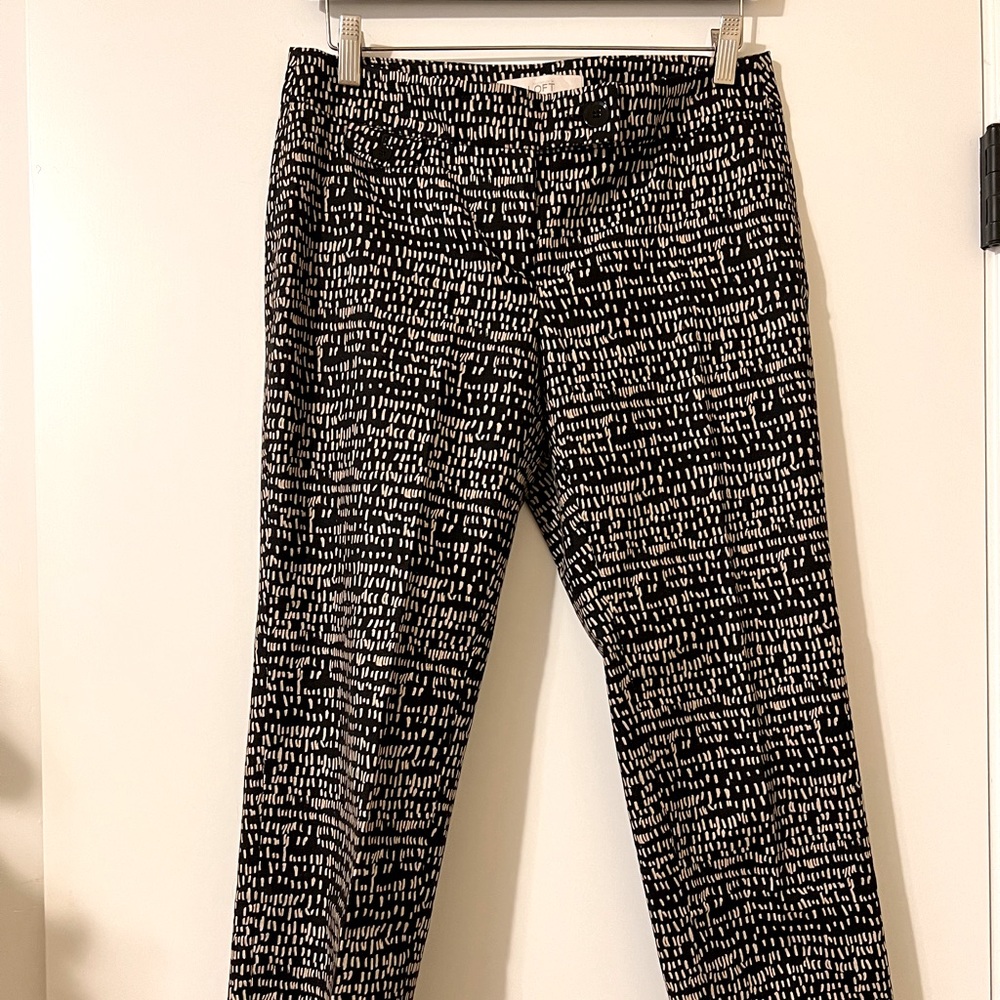 Loft cropped, pattern pants, Sz. 2